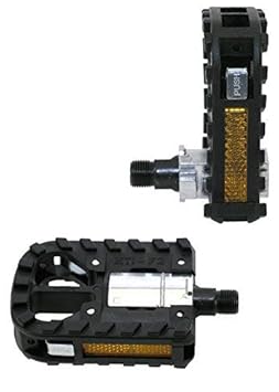 Eigenmarke Fahrrad Pedale Faltpedale Set Alu Klapppedale mit CrMo-Achse hochwertig nach STVO