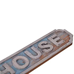 Beach House Sign Wooden Beach Themed Framed Wall Art Decor for Home Rustic Vintage Summer Ocean Large Hanging Decorative… 41BkmiwvZmL