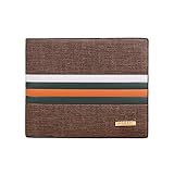Wallet,toraway Business Striped Billfold Leather Wallet Men Purse Bifold