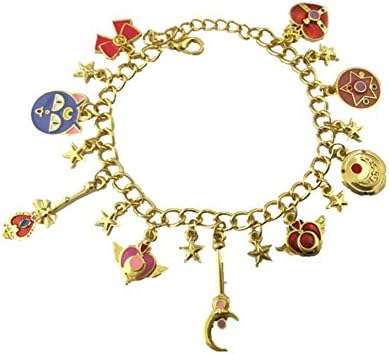 Sailormoon Sailor Moon Charm Bracelet Quality Cosplay Jewelry Anime Manga Series with Gift Box