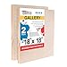 U.S. Art Supply Unfinished Cradled Wood Panels for Painting, 2 Pack of 18x18 inch - Gallery Birch Wooden Canvas Boards 1-1/2