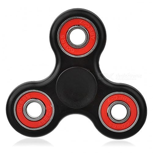 Christmas Concepts® - Exclusive Black & Red Fidget Hand Spinner - Stress Reducer, Stress Relief, Autism - Spin Time 1-3 Minutes