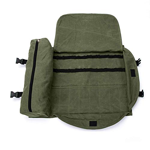 QEES Barkeepertasche, tragbare große Bar-Sets Rolltasche, Cocktail-Wergzeugtasche GJB309 (Armeegrün) – Bild 4