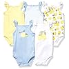 Hudson Baby baby girls Cotton Sleeveless Bodysuits Tank Top, Lemon, 0-3 Months US Hudson Baby baby girls Cotton Sleeveless Bodysuits Tank Top, Lemon, 0-3 Months US