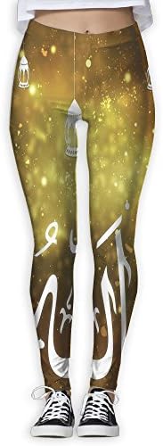 BabylLave Ramadan Women Printed Full-Length Yoga Workout Leggings For Running Outdoor Sports