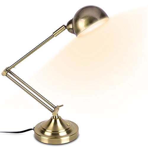 gold led desk lamp