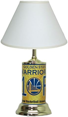 Golden State Warriors Table Lamp w/ White Shade