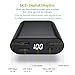 Portable Charger, Ekrist 16800mAh Ultra-Compact Power Bank with LCD Display + 2 Port USB External Battery Pack, Smaller High-Speed Travel Charging, Cell Phone Backup for Samsung Galaxy/iPad/Smartphone