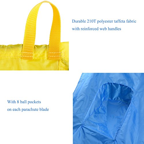 image for Sonyabecca Sunflower Parachute 8 Sheet 16 Handles Play Chute for 8 16 