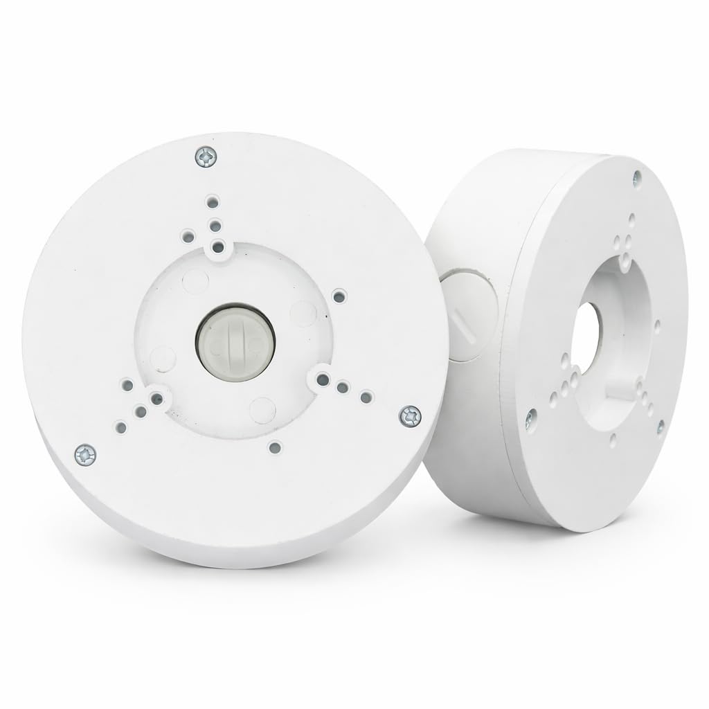 Photo 1 of 2 Pack PFA130-E Security Camera Junction Box-Premium ABS Security Camera Mount Bracket-Waterproof Universal Camera Junction Box for Mounting Surveillance Cameras-Outdoor Security Camera Box