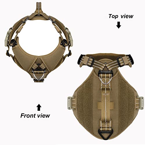 ICEFANG GN8 Quick Moving Tactical Dog Harness with Handle ,Reflective