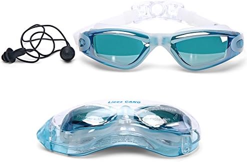 Swimming Goggles for Adult and Kids- Swim Goggles Anti Fog - UV Protection - Comfort fit for Unisex Men and Women, Teenagers (Adult-Lake blue)