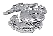 Elektroplate Officially Licensed Premium U.S. Marines Eagle Globe Anchor Insignia Silver Chrome All Metal Emblem for Cars, Trucks, and All Auto | Universal Fit at 3.5