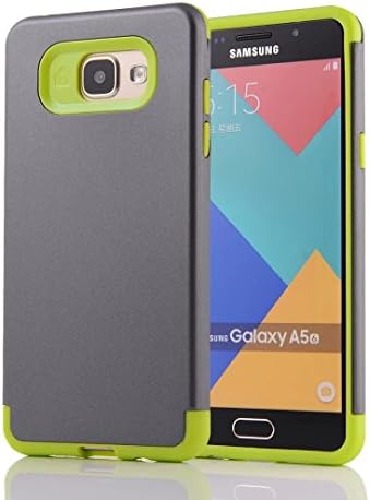 For cellphone Cases, 2 In 1 PC+TPU Armor Hybrid Dual Layer Protection Shock Absorption Hard Back Cover Case For Samsung Galaxy A5 2016 A510 ( Color : Gray Green )
