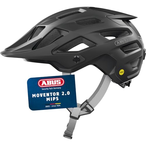 ABUS MTB-Helm Moventor 2.0 MIPS, Fahrradhelm in Schwarz, Größe L