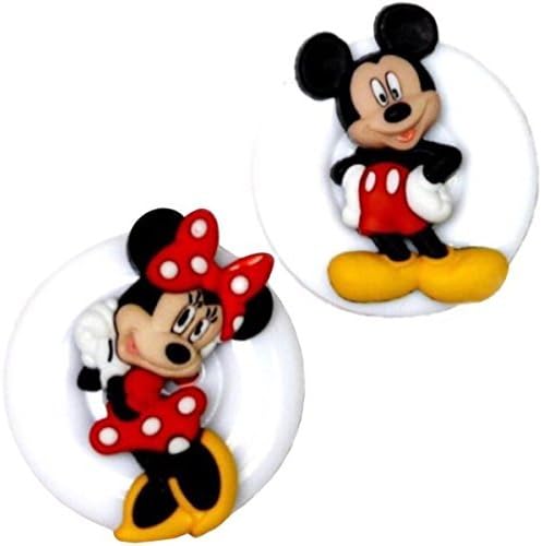 Mickey Mouse Minnie Mouse Disney Real Charming Premium Decorative ID Badge Holder (2 Pack Belt Clip HD)