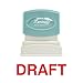 Imprint 360 1360 Xstamper DRAFT Pre Inked Laser Engraved Rubber Stamp, Impression Size 1/2