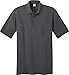 Port & Company Men's Comfortable Knit Pocket Polo Shirt Charcoal