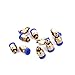 Eowpower 10 Pieces PC4-M6 Pneumatic Straight Fitting Joint for Outer Diameter 4 mm Nylon Tube, M6 Thread