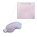 Eye Mask by KAYA with Natural Lavender and Clay Beads STORAGE POUCH - Microwavable HOT & COLD Aromatherapy Relaxation Weighted Stress Relief compress Migraines Sinus relief Headaches (LAVENDER)