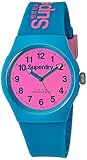 Superdry 'Urban' Quartz Plastic and Silicone Dress Watch, Color:Blue (Model: SYG164AUP)