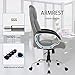 Office Chair Desk Chair Computer Chair Ergonomic PU Leather High Back Executive Chair with Lumbar Support Headrest Armrest Swivel Task Chair for Adults