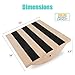 Professional Wooden Balance Board Calf Stretcher - Foot Rocker Board for Injury Rehabilitation Exercise and Core Strength Training - Ideal Physical Therapy Equipment (300 Lbs Capactiy)