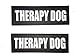 Albcorp Reflective Therapy Dog Patches with Hook Backing for Service Animal Vests/Harnesses Large (6 X 2) Inch