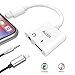 Lightning to 3.5 mm Jack Headphone Adaptor Charger for 8/8 Plus/7/7 Plus/iPhone X 10/iPad/iPod Earphone Adapter Headphone Aux Audio & Charge Adaptor,Connector Lighting Cable Support iOS 11 System