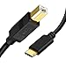 CableCreation USB C to USB B Printer Cable 6.6 Feet, USB C Printer Cable Compatible with MacBook Pro, HP, Canon, Brother, Samsung Printers etc, 2M/ Black primary