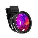 Iphone Camera Lens 0.45X Super Wide Angle Lens & 12.5X Macro Lens 2 in 1 Professional HD Cell Phone Camera lens Kit for iPhone X 8 7 6S 6S plus 6 5S Samsung Android Smartphones