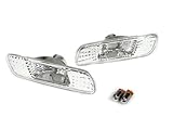 DEPO 98-04 LEXUS GS300 GS400 GS430 CLEAR SIDE MARKER LIGHT +CHROME SILVER BULB