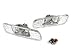 DEPO 98-04 LEXUS GS300 GS400 GS430 CLEAR SIDE MARKER LIGHT +CHROME SILVER BULB
