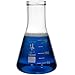 Glass Erlenmeyer Flask Set with Magnetic Stir Bar - 4 Sizes - 50, 150, 250, and 500ml, Boro. 3.3 Glass, Heavy Duty Rim, Thick Wall, Karter Scientific 233U2