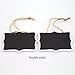 DYWISHKEY 14 Pieces Mini Chalkboards Signs Hanging Blackboard Rectangle Message Board Double Sided for Weddings, Kids Crafts, Garden Favors Storage Labeling Tags