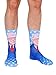 Living Royal People Crew Socks, 3D Print, Colorful & Durable, One Size Fits Most, Made in USA, Bernie Sanders Design