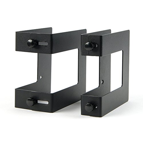 TheJD Adjustable Basic Device Wall Mount, Game Consoles, Cable Boxes, Media Players, Steel Concealable Mount_Black Small