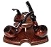 KAFpipeWorkshop Wooden Pipe Stand for 3 Tobacco Smoking pipes Handmade from natural Ash tree wood Pipe Rack Holder Display