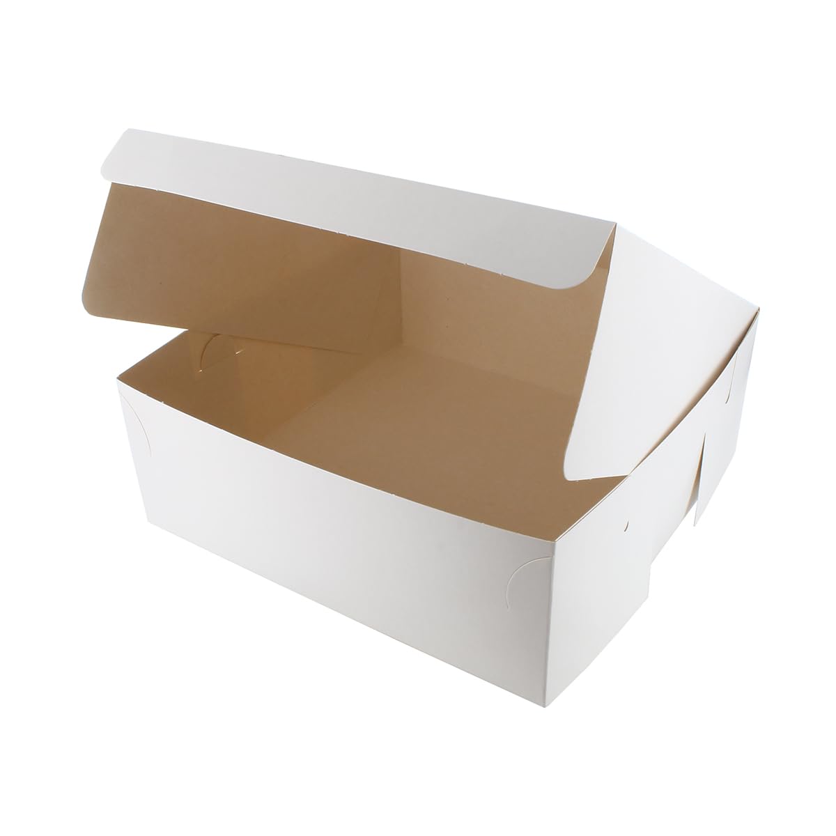 Culpitt Bakery Box, 8" x 8", White Folding Box For Cake, Cookies, Sandwiches, Cake Slices, Pastries, Take Aways, And Soaps, Gift Boxes - 10 Pack