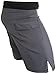Epic MMA Gear Blank WOD Shorts - with Side Pocket & Side Slit - Pull On (Grey, 32)