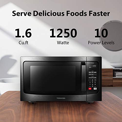 Toshiba MLEM45PIT(BS) Microwave Oven with Inverter Technology, LCD