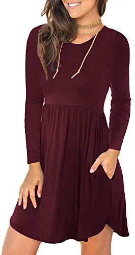 YUNDAI Women's Summer Sleeveless Loose Plain Dresses Casual Short Dress with Pockets