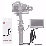 Zhiyun Mini Dual Grip, Transmount Single Handle Grip L Bracket Rig 1/4 Screw Connector for Zhiyun Crane 2 Crane Plus Crane M V2 Series DJI Ronin-S Handheld Gimbal Stabilizer + EACHSHOT Cleaning Cloth