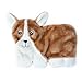 ZippyPaws Squeakie Pup 11-Squeaker No Stuffing Plush Dog Toy, Corgi