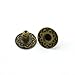 60 Sets 10mm Metal Snap Fasteners Press Stud Rounded Sewing Rivet Buttons Clothing Leather Craft DIY Poppers Bronze
