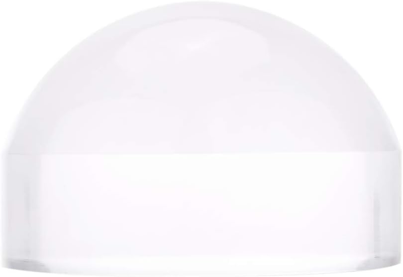 PKA 5X 80mm Crystal Acrylic Glass Dome Magnifier Paperweight Map Magnifying Tool for Reading Aid
