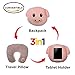 3 in 1 Pig Piggy Emoji Pillow iPad Holder Backpack Travel Neck Pillow Smiley Emoticon Cushion Stuffed Soft Plush Toy (3in1 PIGGY)