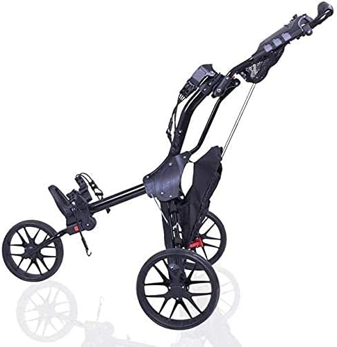 Golf Push Cart Trolley Golf Golf Golf Cart Lightweight Foldable with 360 Rotating Front Wheel One Second to Open and Close 3 Wheel Golf Push Cart (Color : Black) (Color : Black) Golf Push Cart Trolley Golf Golf Golf Cart Lightweight Foldable with 360 Rotating Front Wheel One Second to Open and Close 3 Wheel Golf Push Cart (Color : Black) (Color : Black)