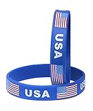 VEWCK World Cup Silicone Wristband, Classic Flag Bracelets 2-Piece Set | 55 Countries Available，Unisex Design, Non-Toxic, Hypoallergenic
