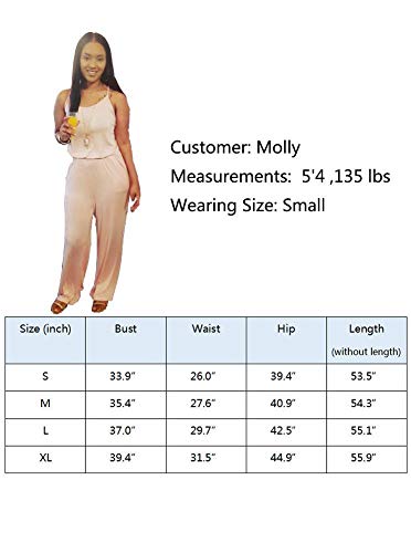 image for REORIA Women Summer Casual Loose Spaghetti Strap Sleeveless Open Back 